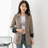 plaid small suit jacket female spring and summer casual wild loose autumn suit jacket