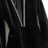 High-quality suit jacket 2023 autumn and winter gold velvet high-quality beaded suit jacket Korean women's clothing