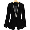 High-quality suit jacket 2023 autumn and winter gold velvet high-quality beaded suit jacket Korean women's clothing