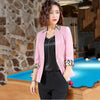 High quality women's spring autumn leopard blazer 2022 fashion temperament casual retro short retro chic office versatile jacket