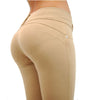 High quality women shaping effect pencil pants fitness work out stretch knitted pants bottoms up skinny butt lifting leggings