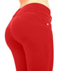 High quality women shaping effect pencil pants fitness work out stretch knitted pants bottoms up skinny butt lifting leggings