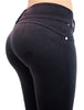 High quality women shaping effect pencil pants fitness work out stretch knitted pants bottoms up skinny butt lifting leggings