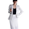 High sense of suits vocational elegant temperament acetate satin suits bust skirt of tall waist two-piece outfit
