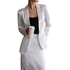 High sense of suits vocational elegant temperament acetate satin suits bust skirt of tall waist two-piece outfit