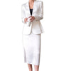High sense of suits vocational elegant temperament acetate satin suits bust skirt of tall waist two-piece outfit