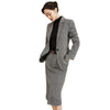 High sense professional suit women's autumn 2023 grey suit suit skirt foreign style two piece suit autumn