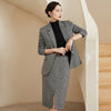 High sense professional suit women's autumn 2023 grey suit suit skirt foreign style two piece suit autumn