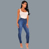 High waist jeans women's sexy hip lifting stretch slim fit retro pencil pants skinny pants European style trousers