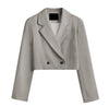 High waist short lapel suit jacket women's spring slim suit design jacket  women blazer  women   tweed blazer