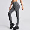 High waist women's jeans stretch denim pencil pants street slim trousers gray stitching boyfriend pants 2022 new