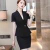 Hight End Skirt Suits Women Summer Temperament Short Sleeve Formal Short Sleeve Slim Blazer And Skirt Office Ladies Work Wear