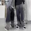 Hikigawa Jeans Woman Harajuku Straight Pantalones Mujer Contrast Color Men Trousers Vintage 2022 Joggers Goth Jean Pant