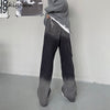 Hikigawa Jeans Woman Harajuku Straight Pantalones Mujer Contrast Color Men Trousers Vintage 2022 Joggers Goth Jean Pant
