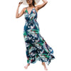 Vintage summer dress women sundress Hollow out boho floral print maxi dress 2022 beach dress Strappy vestidos de festa