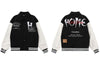 Hip Hop Baseball Bomber Jacket Streetwear Embroidery Letter Leather Sleeve Patchwork Varsity Coat 2023 Harajuku Jackets