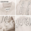 Hip Hop Baseball Jacket Embroidery Letter Leather Sleeve Patchwork Bomber Jackets Streetwear 2023 Autumn Casual Varsity Coats