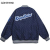 Hip Hop Baseball Jacket Vintage Embroidery Letter Bomber Varsity Coat Streetwear Men Women Harajuku Casual Bomber Jacket