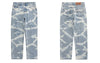 Hip Hop Denim Pants Streetwear Ripped Destroyed Hole Tie Dye Straight Jeans Harajuku Casual Loose Baggy Denim Trousers