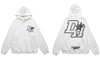 Hip Hop Fleece Hoodie Sweatshirt Streetwear Vintage Letter Print Hooded Men Women Harajuku Casual Loose Pullover Hoodies