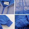 Hip Hop Hooded Sweatshirt Jacket Streetwear Harajuku Embroidery Letter Zipper Tie Dye Gradient Hoodie Coat Men Casual Jackets