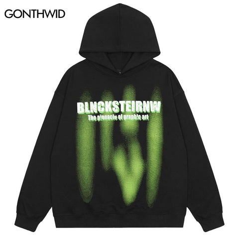 Hip Hop Hoodie Sweatshirt Graphic Letter Print Punk Gothic Hooded 2023 Harajuku Casual Cotton Loose Pullover Streetwear