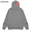 Hip Hop Hoodie Sweatshirt Jacket Y2K Streetwear Vintage Gun Letter Print Zip Up Punk Gothic Hooded Coat Harajuku Grunge Hoodie
