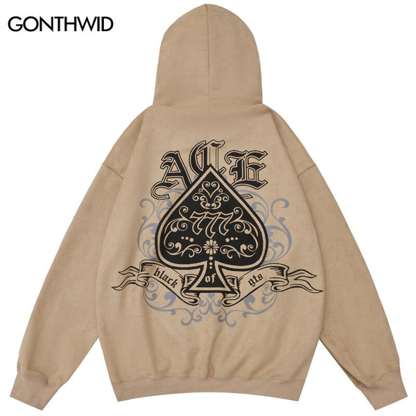 Hip Hop Hoodie Sweatshirt Men Graphic Print Streetwear Hooded Casual Loose Punk Gothic Hoodie Harajuku Pullover Hoodie