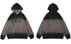 Hip Hop Hoodie Sweatshirt Streetwear Harajuku Letter Print Tie Dye Gradient Pullover Hooded Loose Punk Gothic Hoodies