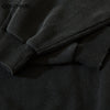 Hip Hop Hoodie Sweatshirt Streetwear Vintage Graphic Letter Print Distressed Hooded Hoodies 2023 Retro Casual Sweatshirt Black