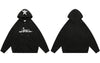 Hip Hop Hoodie Sweatshirt Streetwear Y2K Vintage Star Letter Print Zipper Hooded Coats Men Autumn Harajuku Loose Hoodies