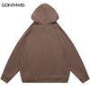 Hip Hop Hoodie Sweatshirt Streetwear Y2K Vintage Star Letter Print Zipper Hooded Coats Men Autumn Harajuku Loose Hoodies