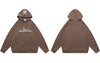 Hip Hop Hoodie Sweatshirt Streetwear Y2K Vintage Star Letter Print Zipper Hooded Coats Men Autumn Harajuku Loose Hoodies