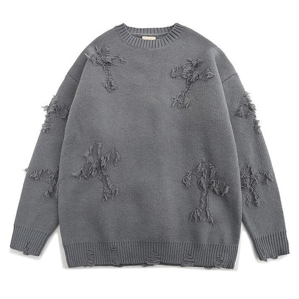 Hip Hop Lazy Loose INS Unisex Tops Autumn Winter Korean Style Women Casual O-neck Solid Pullover All-matched Long Sleeve Sweater