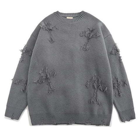 Hip Hop Lazy Loose INS Unisex Tops Autumn Winter Korean Style Women Casual O-neck Solid Pullover All-matched Long Sleeve Sweater