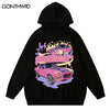 Hip Hop Men Hoodie Streetwear Y2K Vintage Cartoon Car Print Hooded Sweatshirt 2023 Harajuku Casual Cotton Loose Pullover