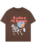 Hip Hop Men T-Shirt 2023 Skull Skeleton Letter Print Short Sleeve Streetwear Tshirt Harajuku Casual Cotton Tee Shirts