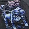 Hip Hop Punk Distressed Tshirt Streetwear Skull Dog Print Vintage Gothic Tee Shirt 2023 Men Harajuku Casual Retro Cotton T-Shirt