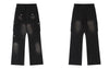 Hip Hop Ripped Jeans Y2K Grunge Streetwear Harajuku Retro Embroidery Skull Baggy Straight Distressed Hole Denim Pants Trousers