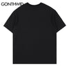 Hip Hop Streetwear T Shirts Mens Harajuku Statue Graphic Print Tshirts 2023 Unisex Harajuku Casual Cotton Short Sleeve Tee Tops