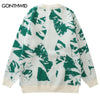 Hip Hop Sweater Y2K Grunge Streetwear Men Women Harajuku Knitted Punk Gothic Jumpers Sweater 2023 Autumn Casual Pullover