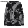 Hip Hop Sweater Y2K Grunge Vintage Embroidery Letter Knitted Jumpers Sweaters Harajuku Casual Punk Gothic Pullover Streetwear