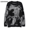 Hip Hop Sweater Y2K Grunge Vintage Embroidery Letter Knitted Jumpers Sweaters Harajuku Casual Punk Gothic Pullover Streetwear