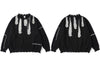 Hip Hop Sweaters Streetwear Y2K Grunge Ripped Ghost Print Punk Gothic Knitted Jumpers Autumn Harajuku Casual Pullover Sweaters