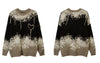 Hip Hop Sweaters Y2K Grunge Knitted Tie Dye Punk Gothic Pullover Jumpers Autumn Winter Hip Hop Harajuku Casual Loose Sweaters