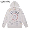 Hip Hop Sweatshirt Hoodie Streetwear Vintage Retro Graffiti Print Gothic Hood Sweatshirts 2023 Men Harajuku Cotton Pullover Male