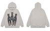 Hip Hop Sweatshirt Mens Hoodie Streetwear Doberman Dog Print Oversized Pullover Hooded 2023 Autumn Harajuku Casual Loose Hoodies