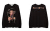 Hip Hop T-Shirt Streetwear Mens Graphic Print Oversized Long Sleeve Tshirt 2023 Harajuku Casual Cotton Loose Punk Gothic Shirts
