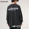 Hip Hop T-Shirt Streetwear Y2K Harajuku Japanese Cartoon Game Girl Print Long Sleeve Cotton Tshirts Harajuku Loose Shirt