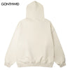 Hip Hop Vintage Hoodie Streetwear Y2K Grunge Shadow Print Punk Gothic Hooded Sweatshirts Harajuku Loose Cotton Clothes